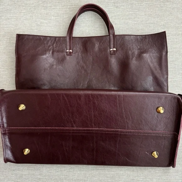 NWT Clare V Simple Tote Plum - Picture 6 of 6